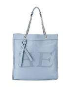 Ermanno Scervino Chain Shoulder Strap Tote - Blue