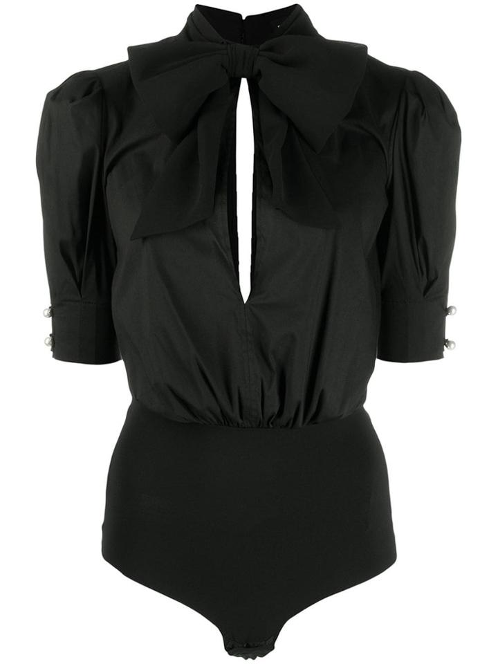 Elisabetta Franchi Bow Detail Body - Black