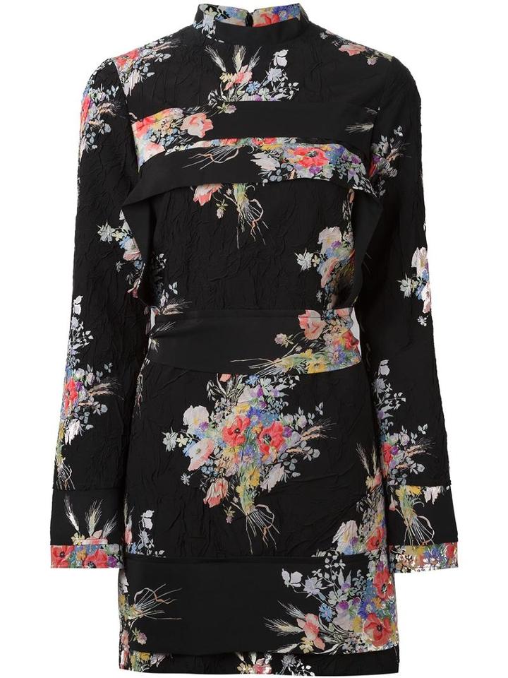 No21 Floral Print Dress, Women's, Size: 40, Black, Silk/acetate
