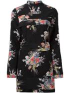 No21 Floral Print Dress, Women's, Size: 40, Black, Silk/acetate