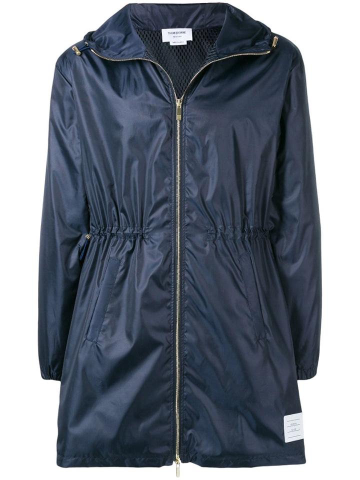 Thom Browne Rwb Stripe Ripstop Parka - Blue