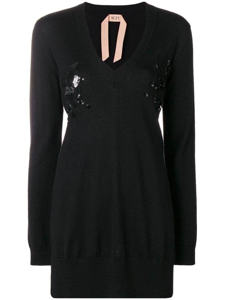 No21 V-neck Jumper - Black