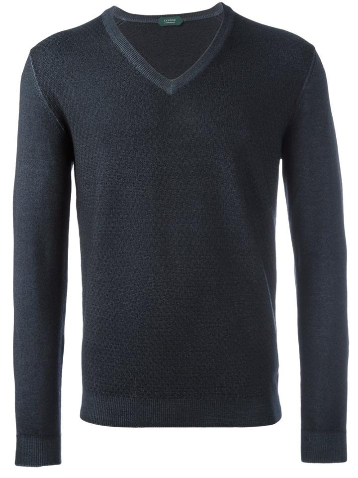 Zanone V-neck Knit Vest