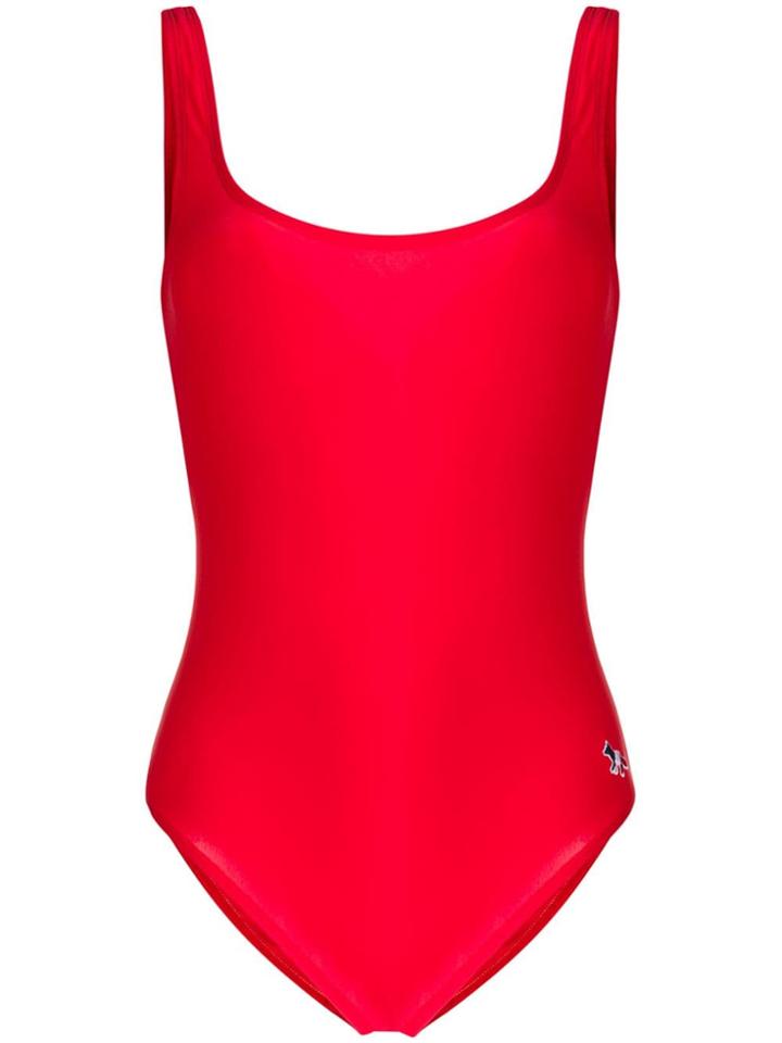 Maison Kitsuné One-piece Swim Suit - Red