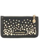 Alexander Mcqueen Zippered Card Holder Wallet - Black