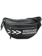 Ports V Slogan Zipped Belt Bag - Black