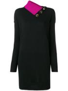 Marc Jacobs Pieced Turtleneck Dress - Black