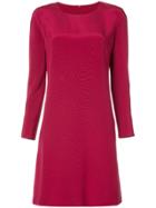 Peter Cohen Long Sleeved Shift Dress - Red
