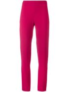 Chalayan Signature Slim Trousers, Women's, Size: 44, Pink/purple, Acetate/viscose