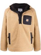 Carhartt Wip Zipped Fleece Hoodie - Brown