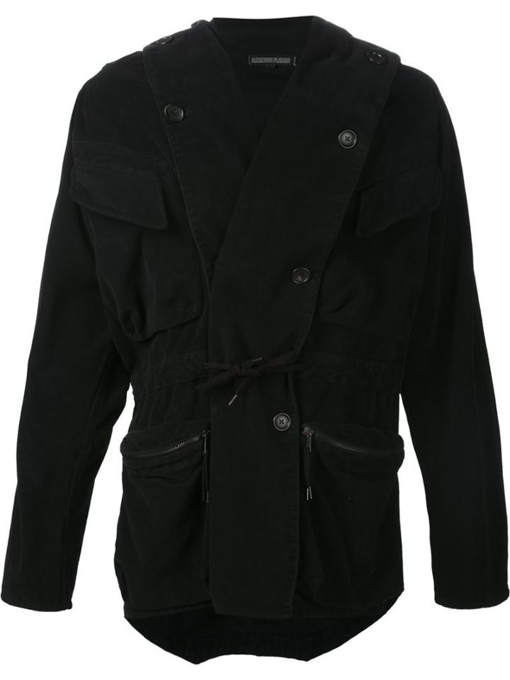 Alexandre Plokhov Slouchy Hooded Parka, Men's, Size: 50, Black, Cotton/modal
