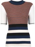 Opening Ceremony Colour Block Top, Women's, Size: Xs, Cotton/viscose/spandex/elastane/lurex