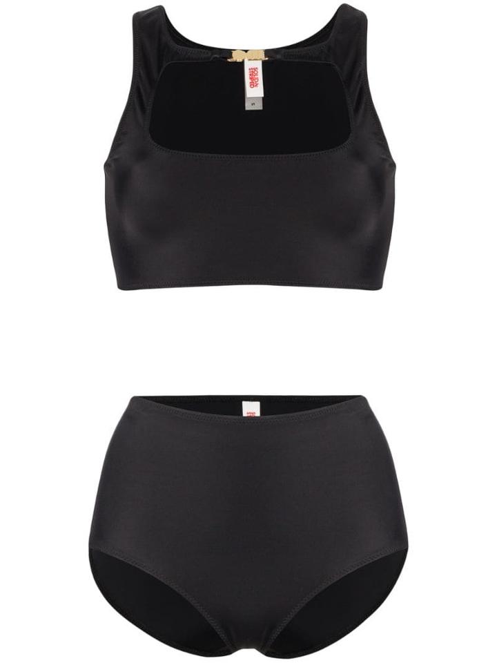Solid & Striped Scout Cut-out Bikini - Black