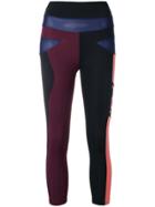 Angelys Balek Panelled Capri Leggings - Black