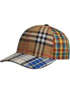 Burberry Patchwork Check Baseball Cap - Multicolour