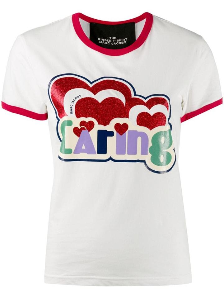 Marc Jacobs Logo Slogan Print T-shirt - White