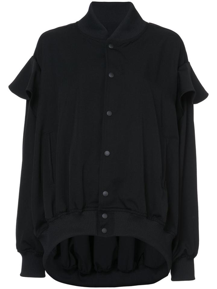 Yohji Yamamoto Oversized Bomber Jacket - Black