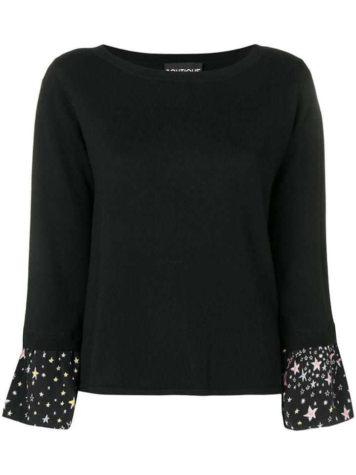 Boutique Moschino Boat Neck Jumper - Black