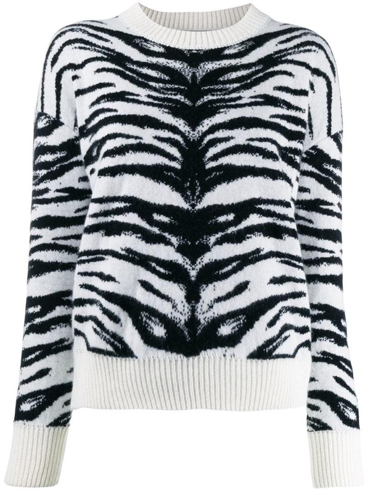Laneus Two Tone Jumper - White