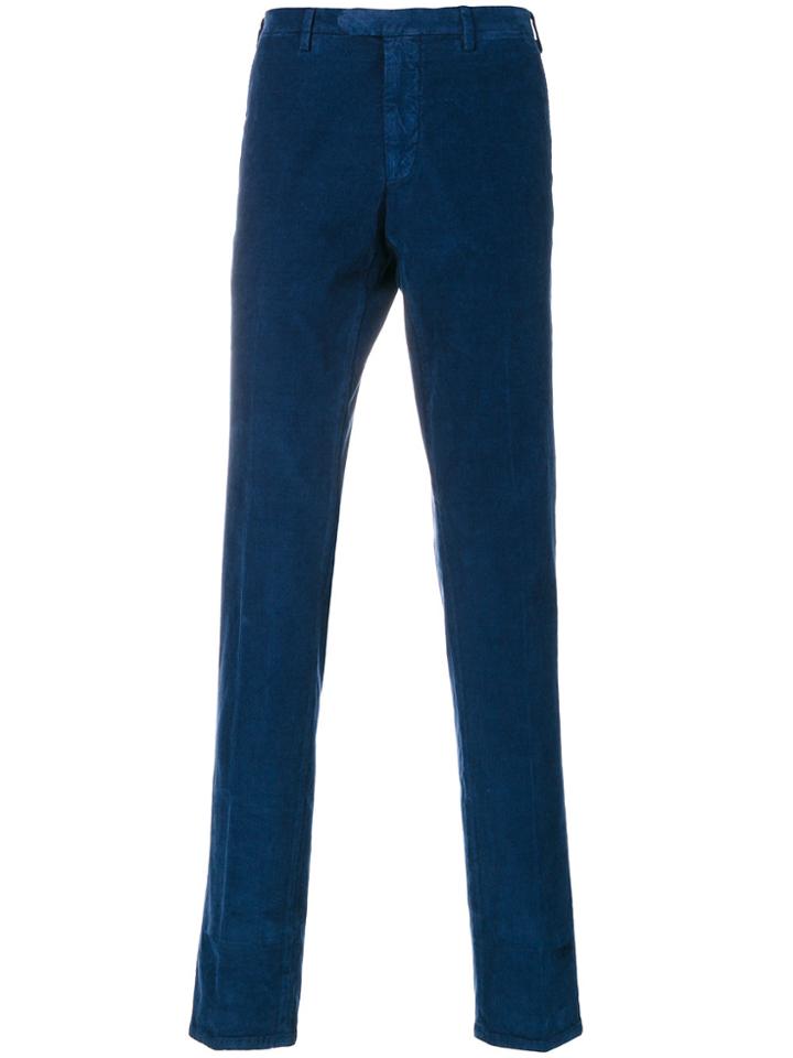 Biagio Santaniello Corduroy Skinny Trousers - Blue