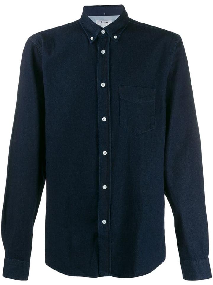 Acne Studios Isherwood Den Shirt - Blue