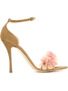 Rupert Sanderson Floral Applique Sandals