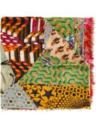 Faliero Sarti 'fiammella' Scarf, Women's, Grey, Silk/cotton/modal/cashmere