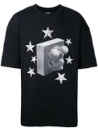 Cy Choi - Skull Print T-shirt - Men - Cotton/polyester/spandex/elastane - L, Black, Cotton/polyester/spandex/elastane