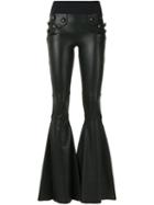 Andrea Bogosian - Wide Leg Trousers - Women - Leather - P, Black, Leather