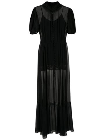 Andrea Bogosian Poli Couture Silk Gown - Black