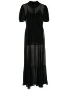Andrea Bogosian Poli Couture Silk Gown - Black
