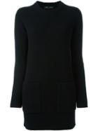 Proenza Schouler Slit Back Jumper, Women's, Size: Medium, Black, Cashmere/wool