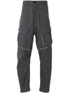 Stone Island Shadow Project Zipped Legs Cargo Trousers, Men's, Size: 50, Grey, Cotton/spandex/elastane