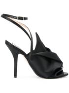 No21 Abstract Bow Sandals - Black