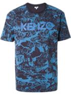 Kenzo 'cartoon' T-shirt, Men's, Size: Large, Blue, Cotton
