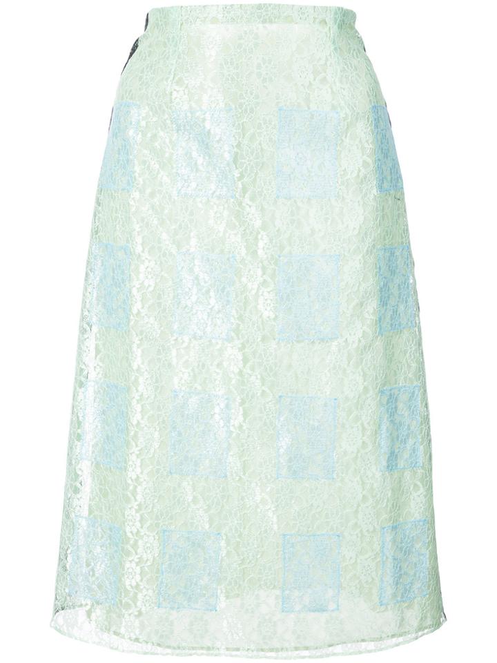 Sandy Liang Lace Skirt - Green