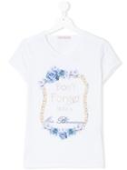 Miss Blumarine Printed T-shirt - White