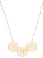 Clarice Price Thomas Engraved Love Necklace - Metallic