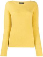 Aragona Round-neck Knit Sweater - Yellow