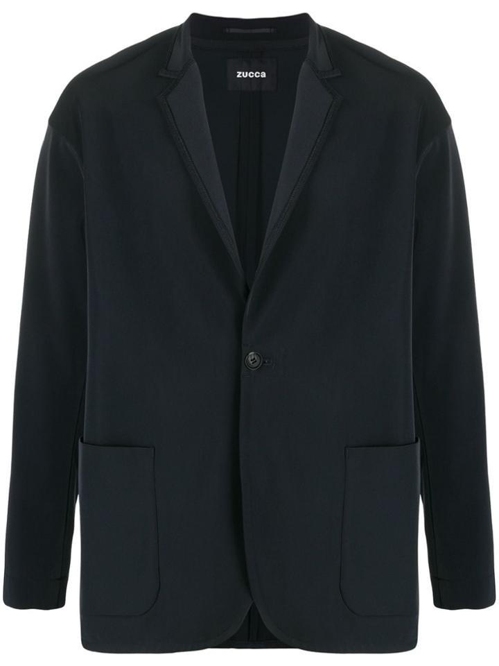 Zucca Plain Tailored Blazer - Black