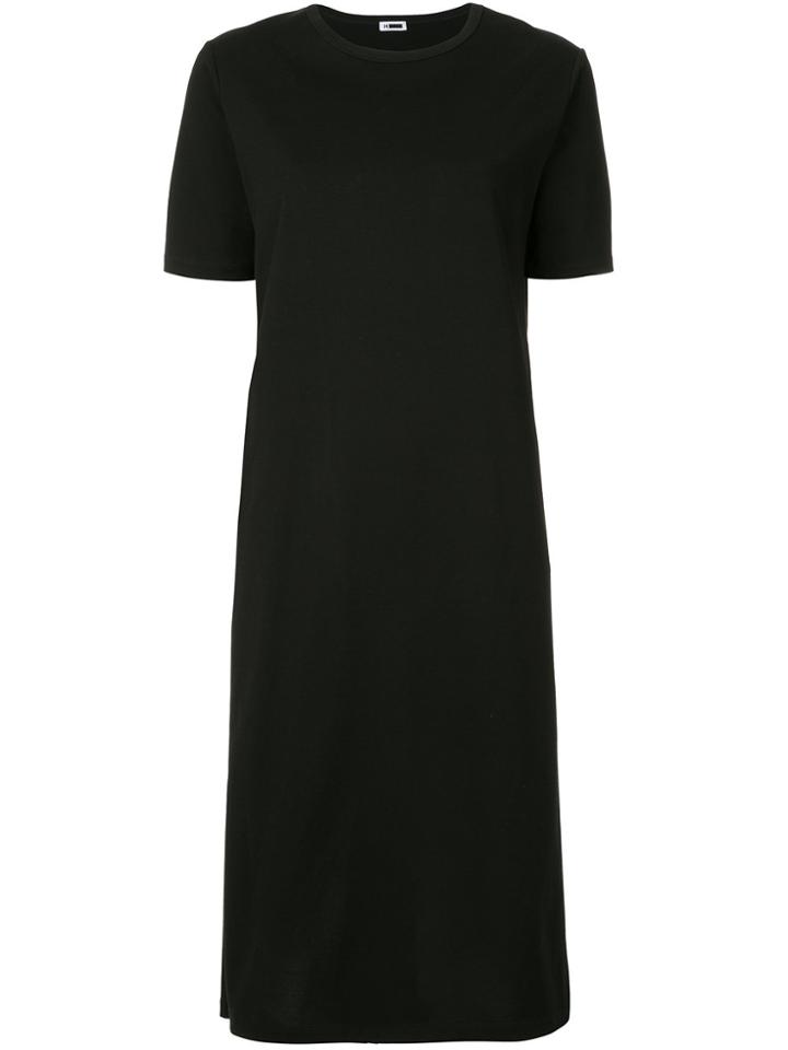 H Beauty & Youth Side Slit T-shirt Dress - Black
