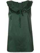P.a.r.o.s.h. Pleated Tie Collar Vest - Green