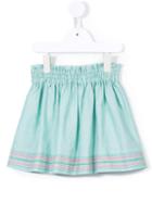 Familiar - Striped Detail Gathered Skirt - Kids - Cotton/lyocell - 7 Yrs, Green