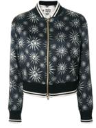 Fausto Puglisi Sun Print Bomber Jacket - Black