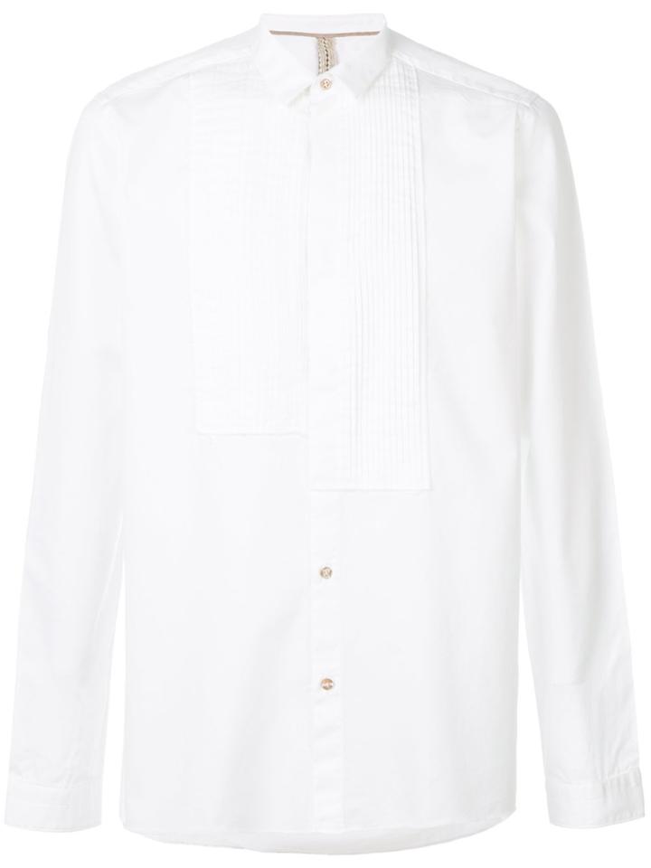 Dnl Pleated Front Shirt - White