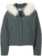 Yves Salomon Army Hooded Puffer Jacket - Grey