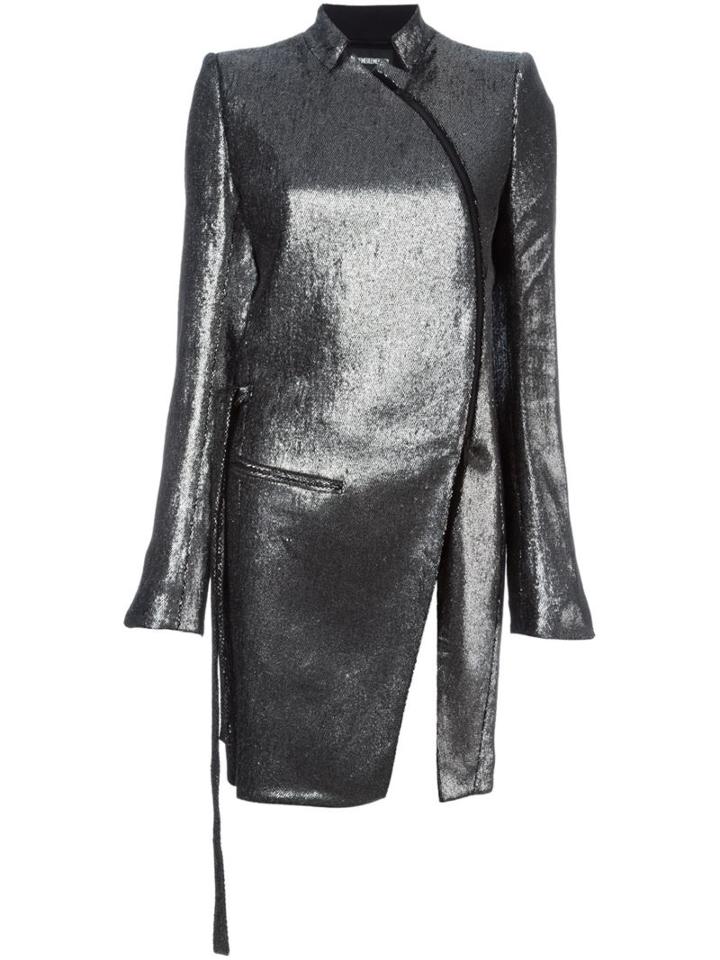 Ann Demeulemeester Metallic Fitted Coat