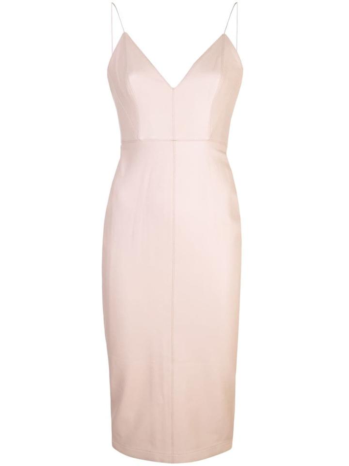Alex Perry V-neck Midi Dress - Pink