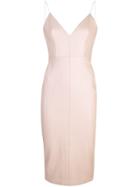Alex Perry V-neck Midi Dress - Pink