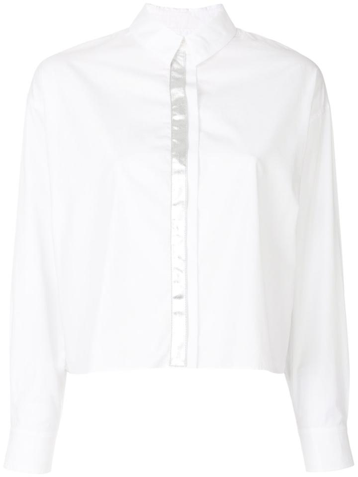 Paco Rabanne Boxy Button Blouse - White